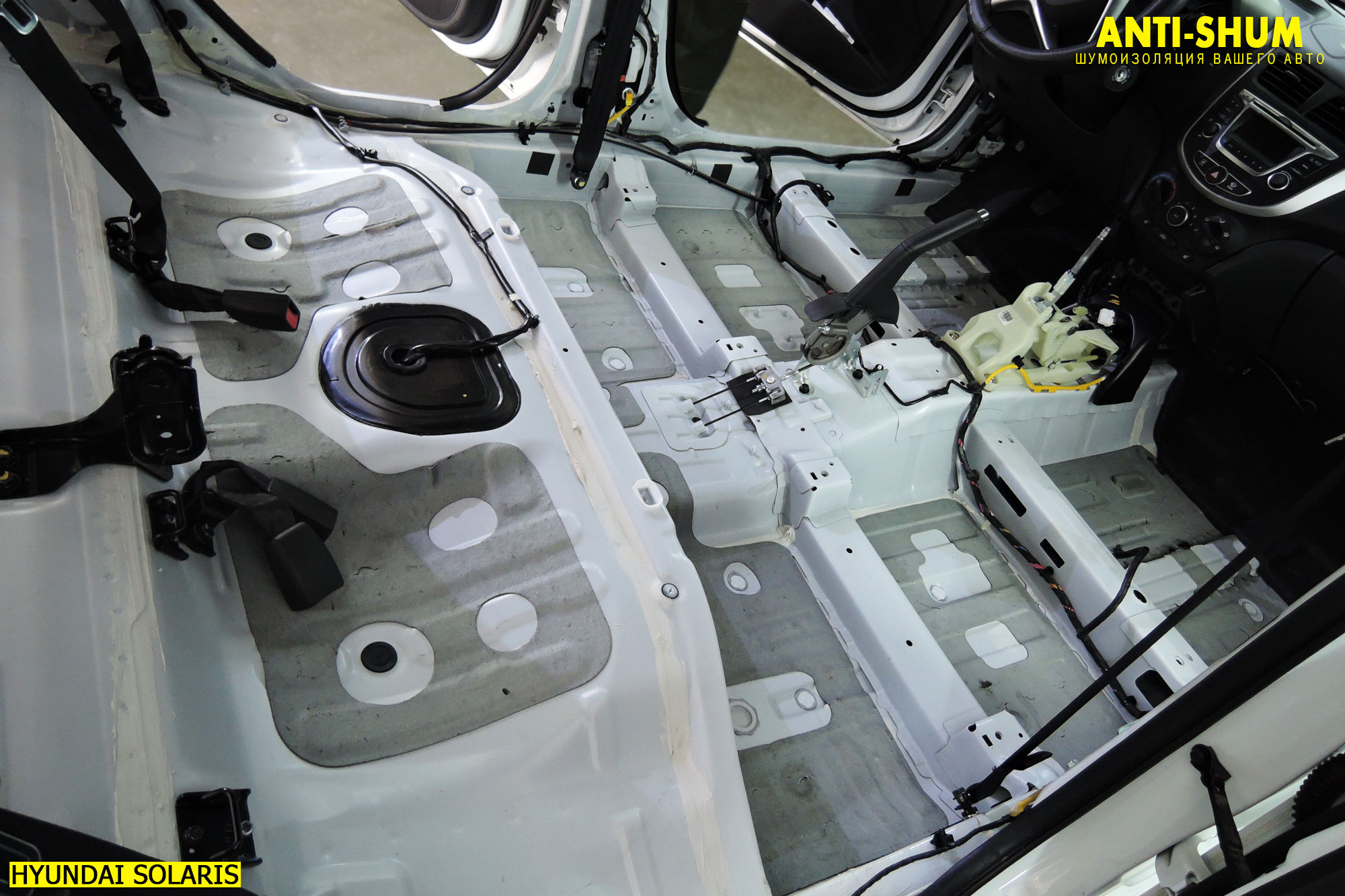 Полная шумоизоляция Hyundai (Хендай ) Solaris (Солярис).